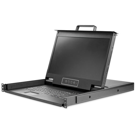 StarTech Rackmount KVM Console with HD widescreen (16:9) 1080p - 17.3in LCD panel - Rack