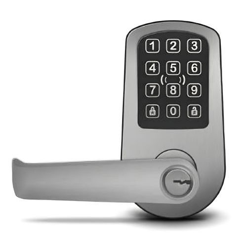ProdataKey Red Wireless Lock-Satin Chrome Grade 2