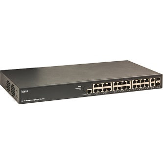 Barox Switch,19",DMS,GE:24xPoEat+2xTX/SFP
