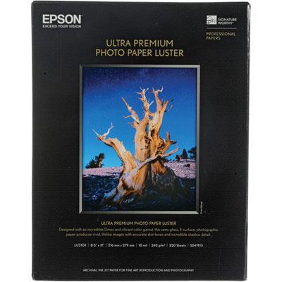 EPSON Premium Luster Photo Paper 8.5 X 11 (250 Sheets)