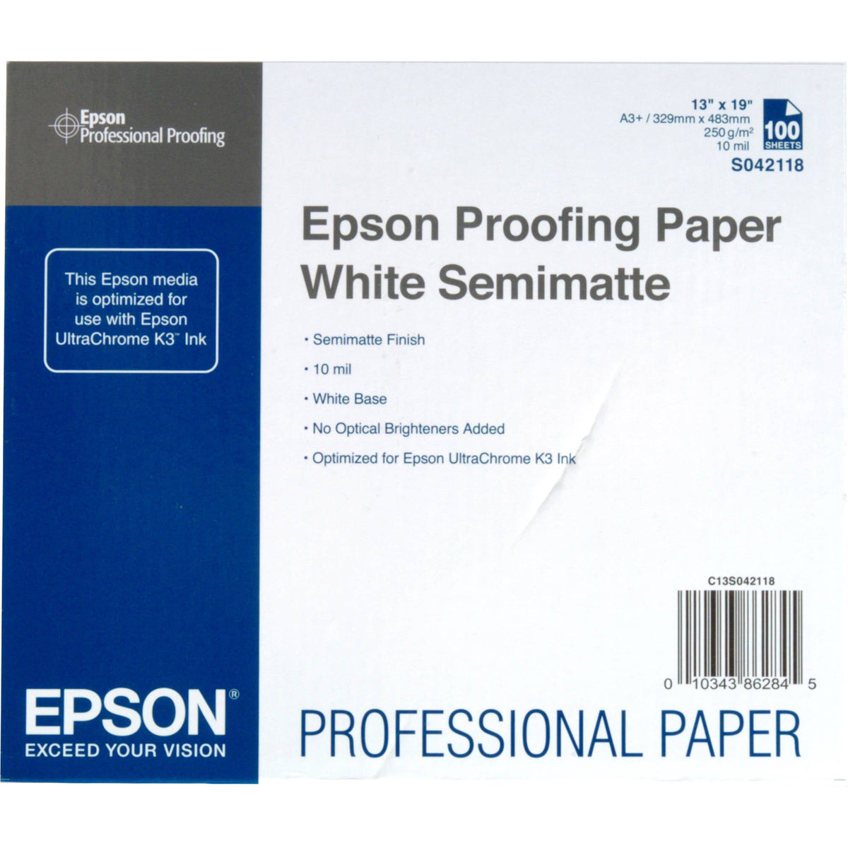 EPSON Proofing Paper - White Semi-Matte - 13 in x 19 in