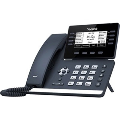 YEALINK T53 VoIP SIP telephone, 2 x Gigabit Ethernet, 8 x line keys, PoE required, AC op