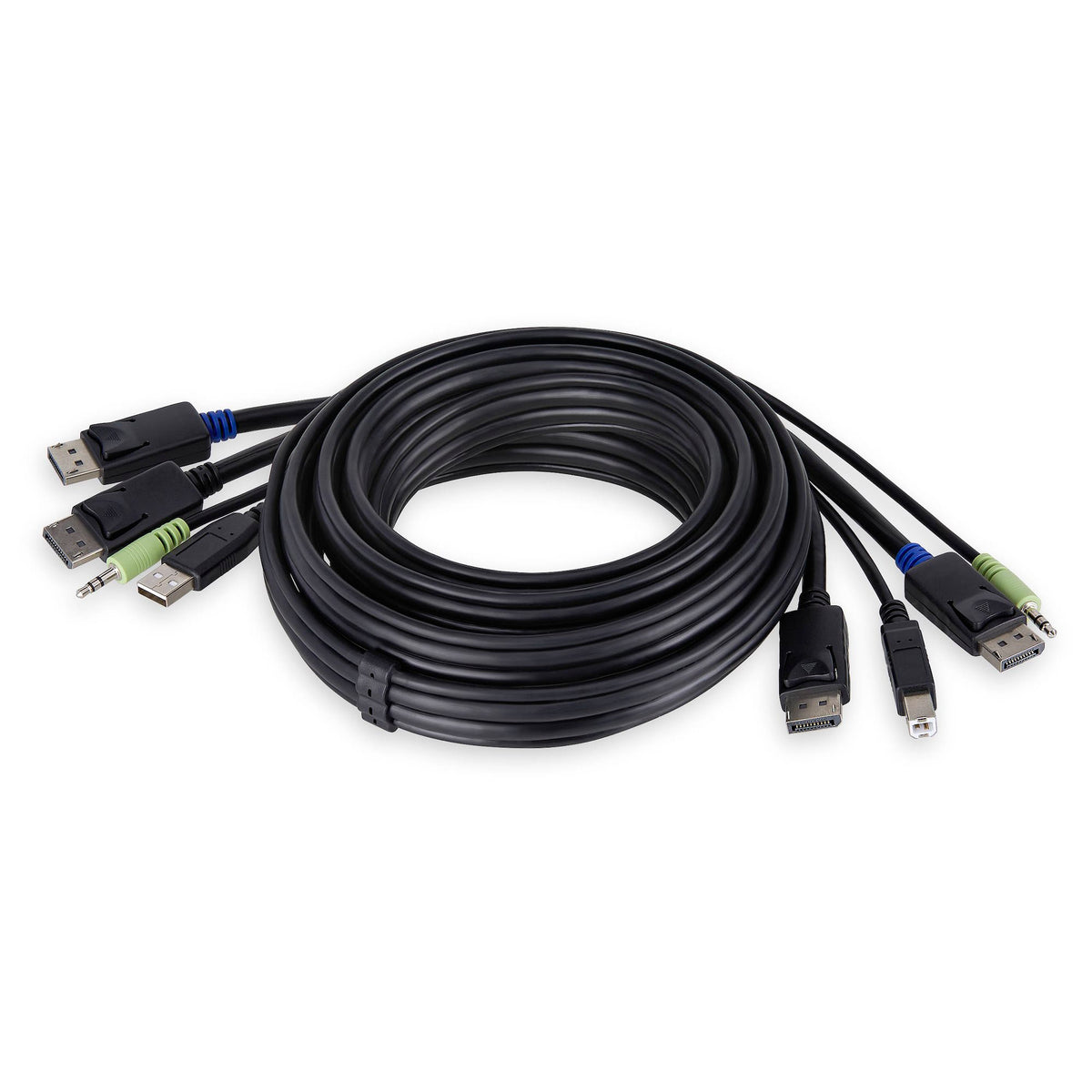 StarTech 10FT DUAL-DP KVM CABLE - USB 2.0 3.5MM AUDIO TAA