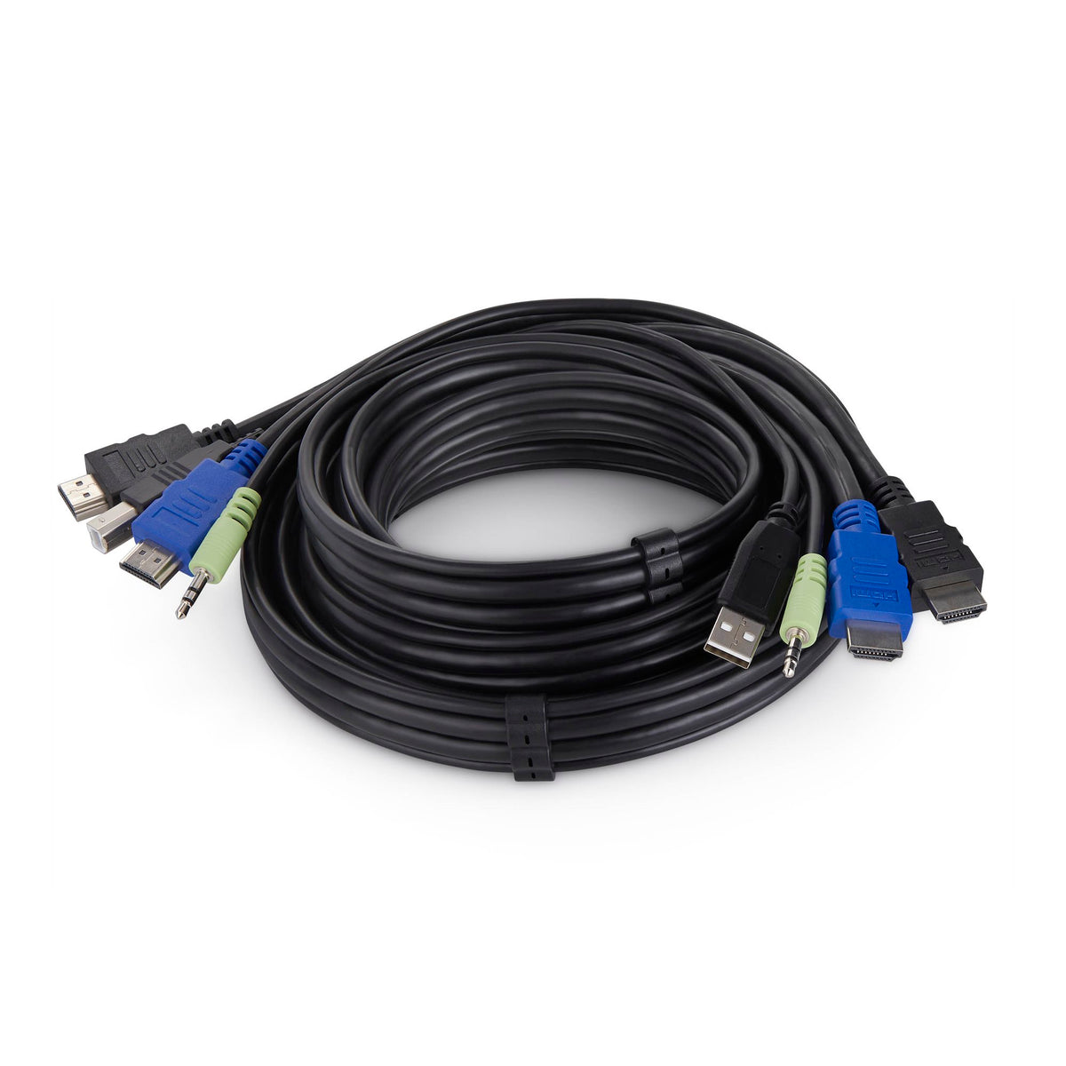 StarTech 10FT DUAL-HDMI KVM CABLE - USB 2.0 3.5MM AUDIO TAA