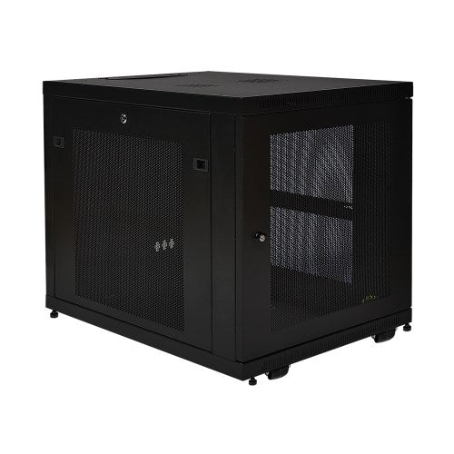 TRIPP Rack Enclosure Cabinet - Black - Simple Installation;Convection Cooling;Secure E