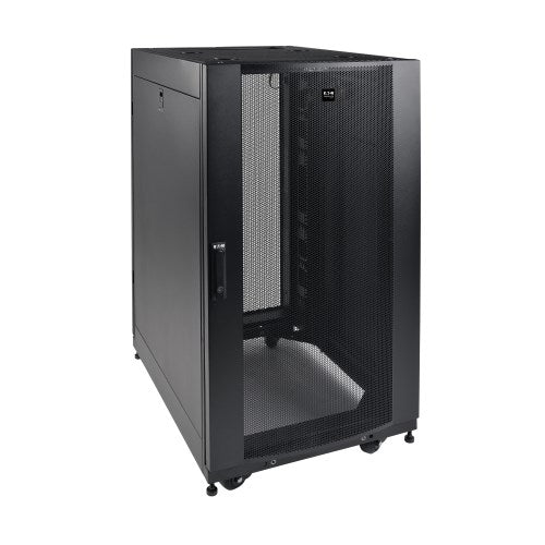 TRIPP 25U SmartRack Shallow-Depth Rack Enclosure Cabinet with Doors, Side Panels and H