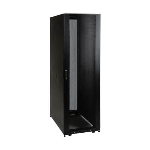 Tripp Lite series 42U SmartRack Shallow-Depth Rack Enclosure Cabinet with doors