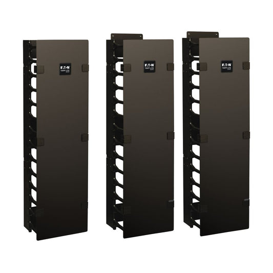 TRIPP 6IN WIDE HIGH CAPACITY VERT CABL MNGR DOUBLE FINGER DUCT