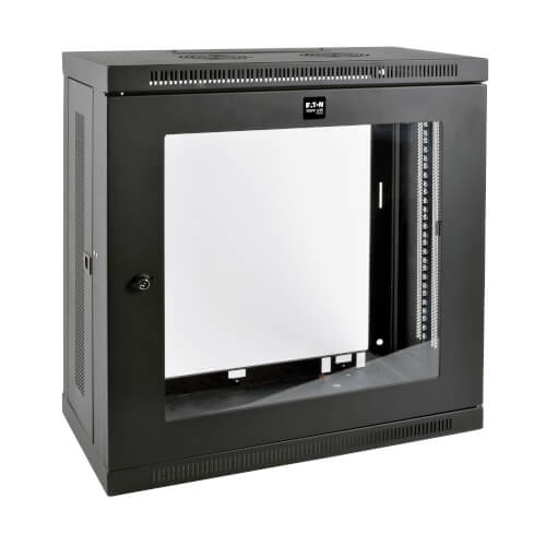 TRIPP 12U WALL MOUNT RACK ENCLOSURE CABINET 13IN DEPTH W/ACRYLIC WINDOW