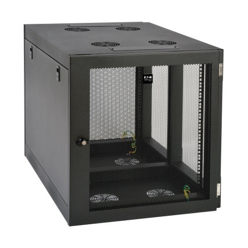 TRIPP SmartRack 12U Heavy-Duty Low-Profile Server-Depth Side-Mount Wall-Mount Rack Enc