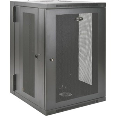 Tripp 18U Wall Mount Rack Enclosure Cabinet Swinging Hinged Door Deep