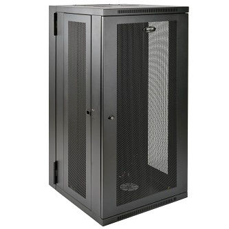 TRIPP 26U Wall Mount Rack Enclosure Cabinet Swinging Hinged Door Deep
