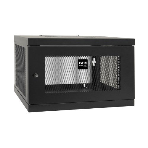 TRIPP SmartRack 6U Low-Profile Switch-Depth Knock-Down Wall-Mount Mini Rack Enclosure
