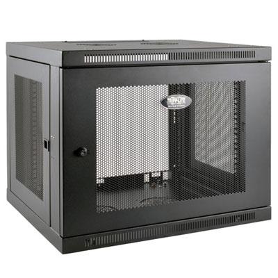 Tripp 9U Wall Mount Rack Enclosure Server Cabinet Low Profile Deep