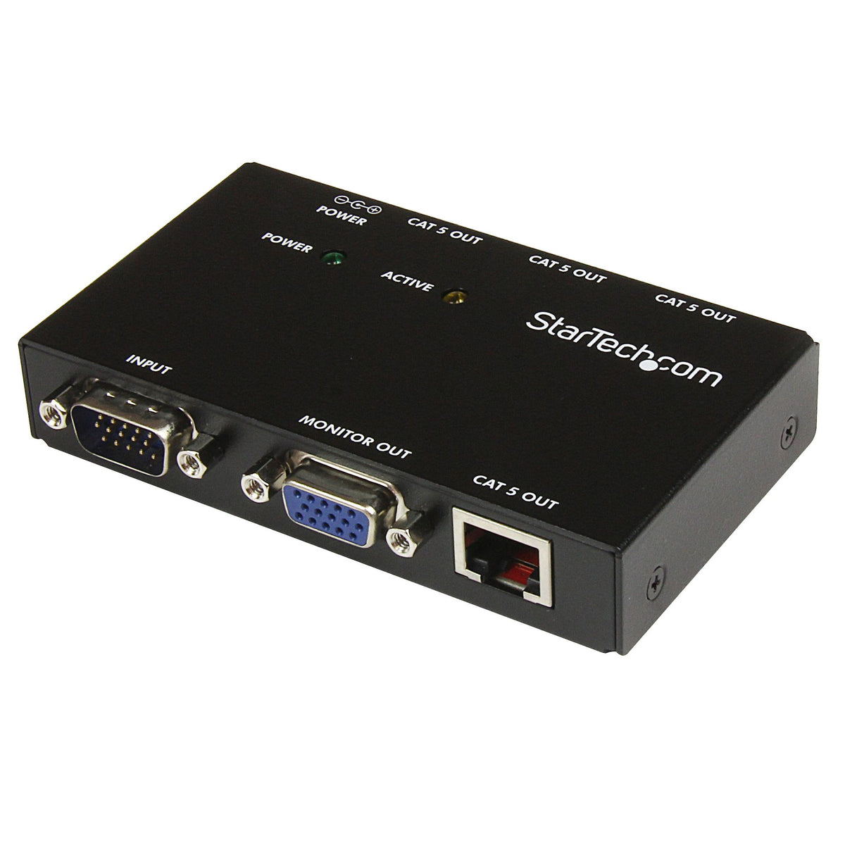 StarTech Extend and distribute a VGA signal to up to 4 displays over Cat5 cable - vga ove