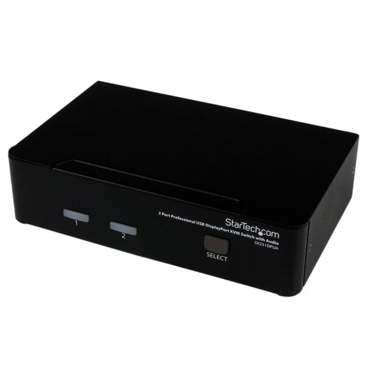 StarTech Control two computers from a single console, with high-resolution DisplayPort vi