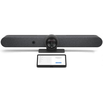 Logitech Medium Room with Tap Cat5e + Rally Bar for Zoom Rooms, Microsoft Teams