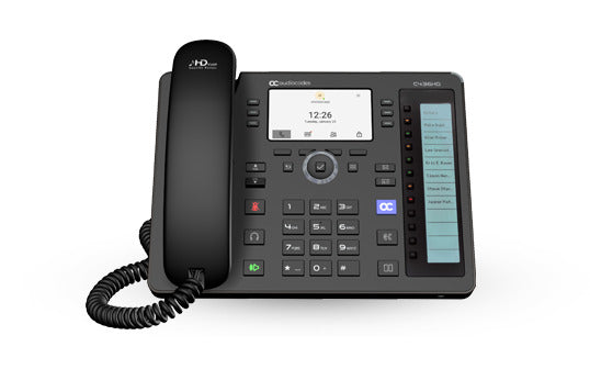 AudioCodes Teams C436HD IP-Phone PoE GbE black