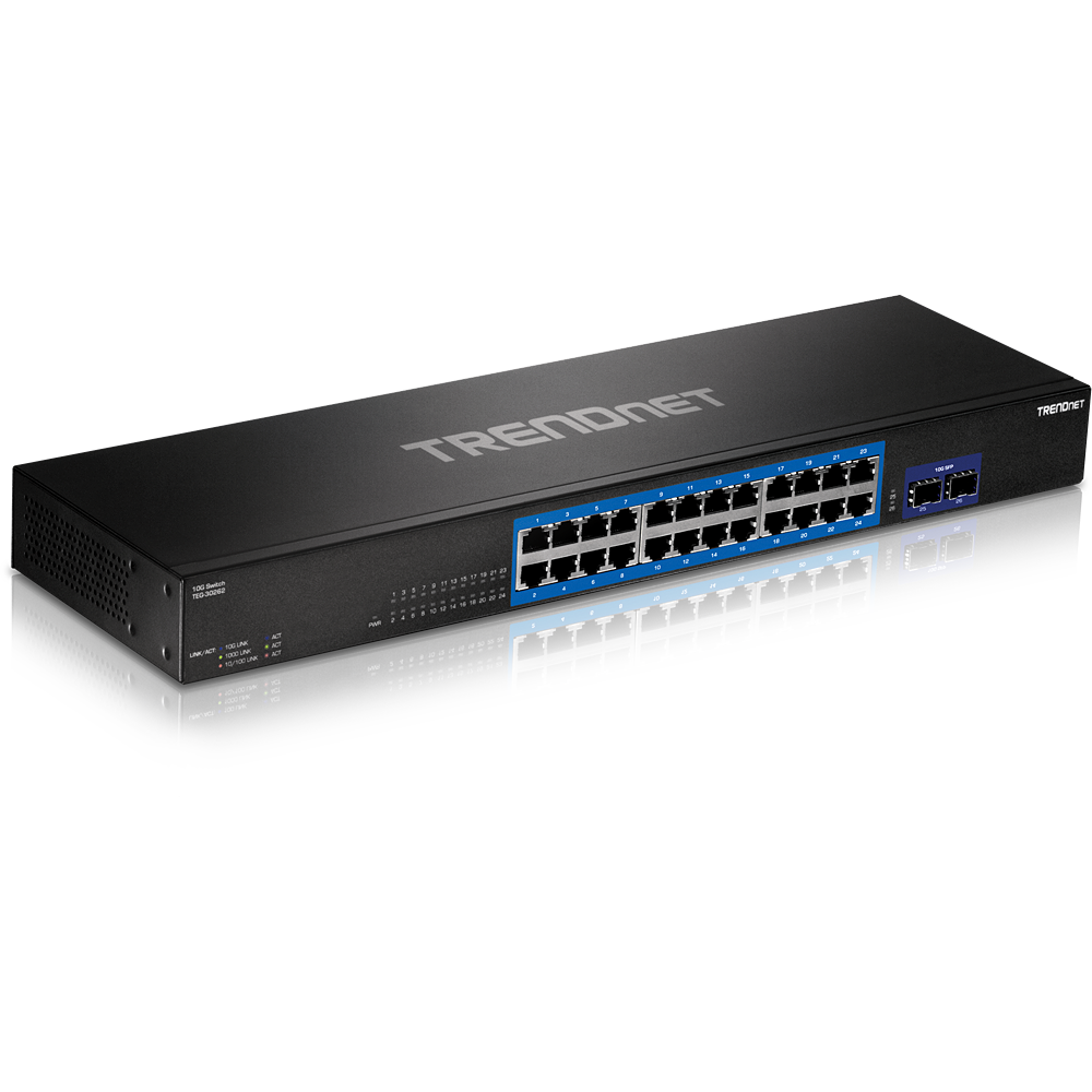 TRENDnet 24-port Gigabit Switch with 2x 10G SFP