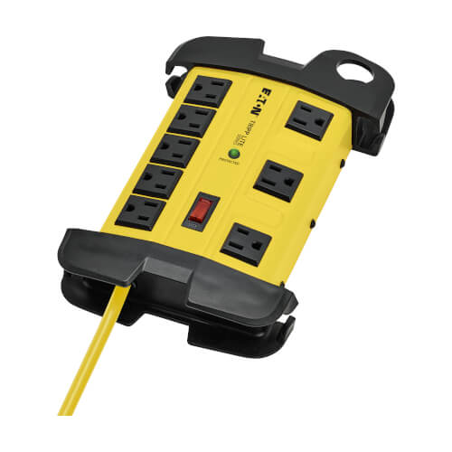 TRIPP TLM825SA - Surge Protector - 120V AC - Circuit Breaker - 15A - (8) 5-15R - Yello