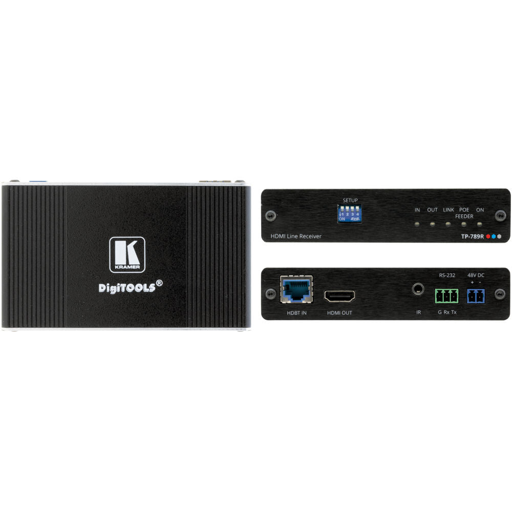KRAMER TP-789R 4 60 4 2 0 HDMI BIDIRECTIONAL POE RECEIVER RS2 2 IR OVER LONG REA