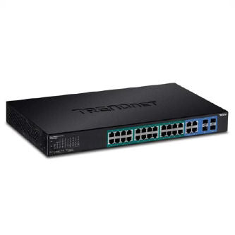TRENDnet 28-Port Gigabit Web Smart PoE+ Switch (3