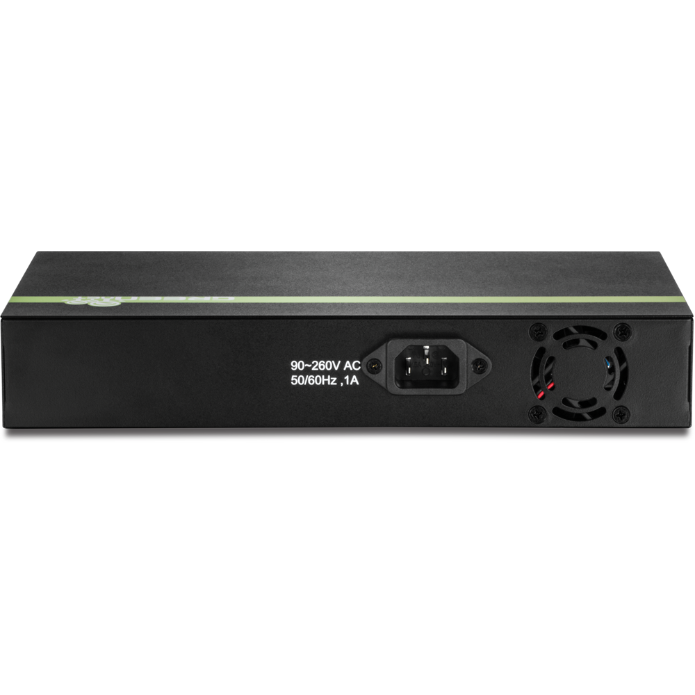 TRENDnet 8-port Gigabit GREENnet PoE+ Switch; rac