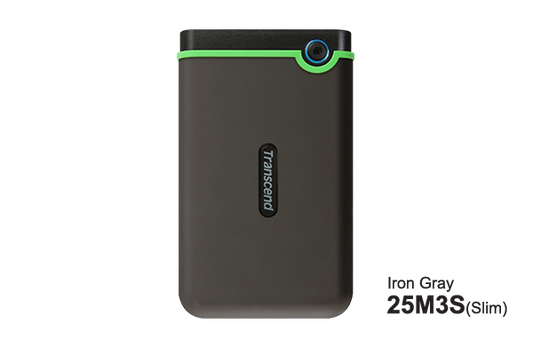 TRANSCEND 2TB, 2.5IN PORTABLE HDD, STOREJET M3, IRON GRAY, SLIM