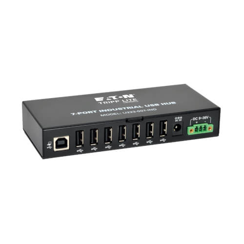 Tripp Lite series 7-Port Industrial-Grade USB 2.0 Hub - 15 kV ESD Immunity, Meta