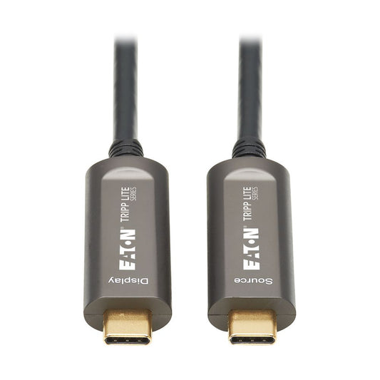 TRIPP USB C FIBER ACTIVE OPTICS CABLE 4K60HZ HDR 4:4:4 M/M BLACK 10M