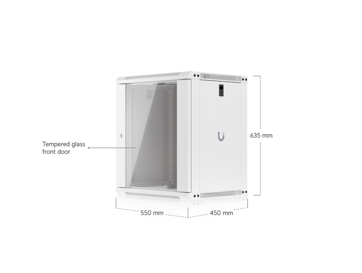 Ubiquiti Fully assembled wall-mount rack