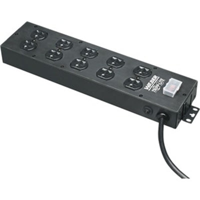 Tripp Waber 10 Outlet Industrial Power Strip 15' Cord