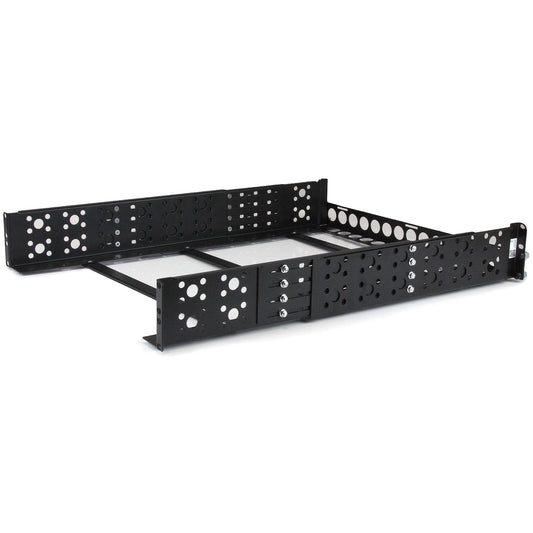 StarTech FIXED BLACK 2U 19IN ADJUSTABLE DEPTH RACK RAILS FOR UNIVERSAL SVR