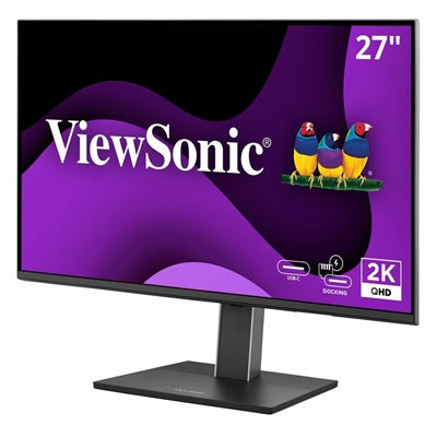 VIEWSONIC 27IN 1440P IPS ERGONOMIC DOCKING MONITOR,100W USB-C, RJ45, DAISY CHAIN