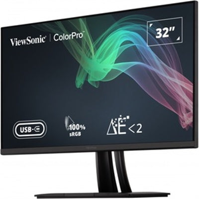 VIEWSONIC 32IN 4K UHD PROFESSIONAL GRAPHIC DESIGN MONITOR WITH USB-C (60W), 3840