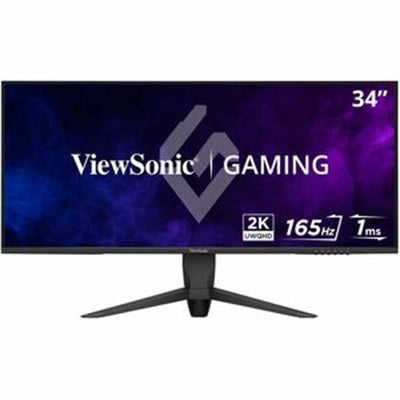 VIEWSONIC 34IN 1MS 165HZ ERGONOMIC GAMING MONITOR WITH FREESYNC PREMIUM,3440 X 1