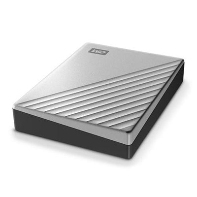 WD 1TB My Passport Ultra Silver Portable External Hard Drive, USB-C