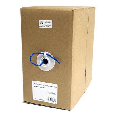 Startech 1000 ft Bulk Roll of Blue CMR Cat5e Solid UTP Cable