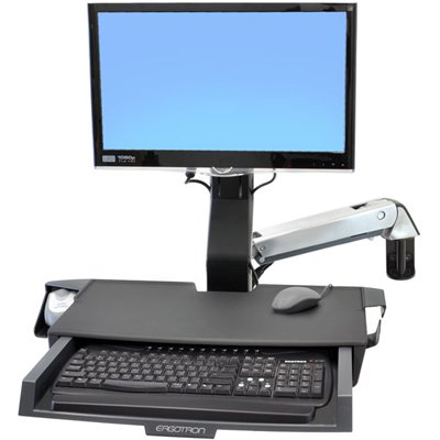 StyleView Sit-Stand Combo Arm with Worksurface