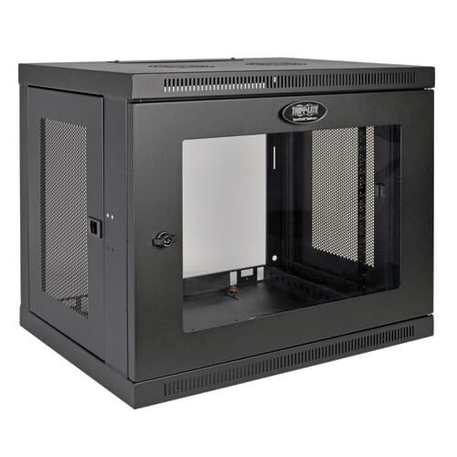 Tripp Lite series SmartRack 9U Low-Profile Switch-Depth Wall-Mount Mini Rack Enc