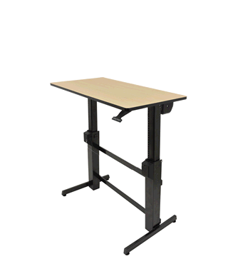 ERGOTRON WORKFIT-D, BIRCH WOOD GRAIN