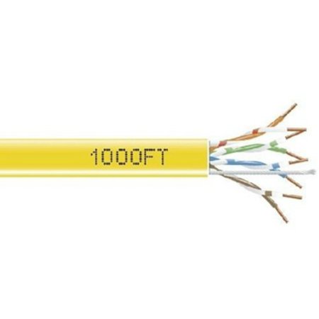 GigaBase 350 CAT5e, 350-MHz Solid Bulk Cable, PVC, Yellow, 1000-ft. (304.8-m)