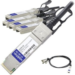 AddOn HP JG329A Compatible TAA Compliant 40GBase-CU QSFP+ to 4xSFP+ Direct Attac