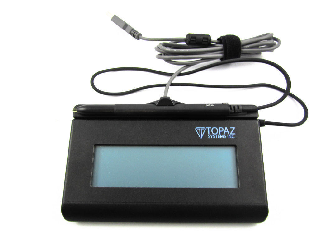 TOPAZ, SIGNATUREGEM LCD 1X5 (HID USB BACKLIT),ELECTRONIC SIGNATURE PAD, WITH SOFTWARE, WITH 3 YEAR FACTORY WARRANTY