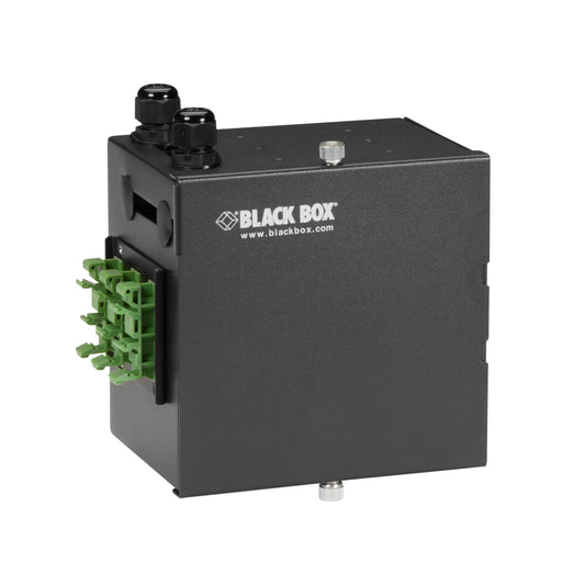 MINI DIN RAIL FIBER ENC - 2-PORT