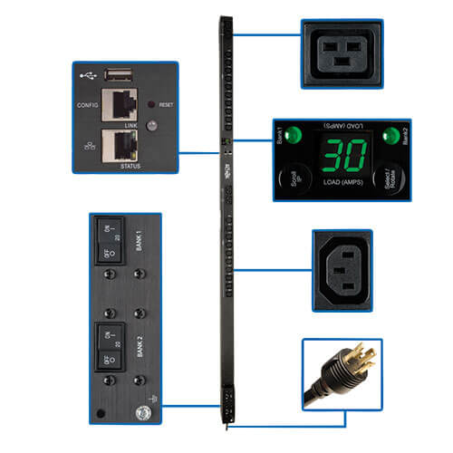 TRIPP LITE PDU SWITCHED 5/5.8KW C19 LX PLAT