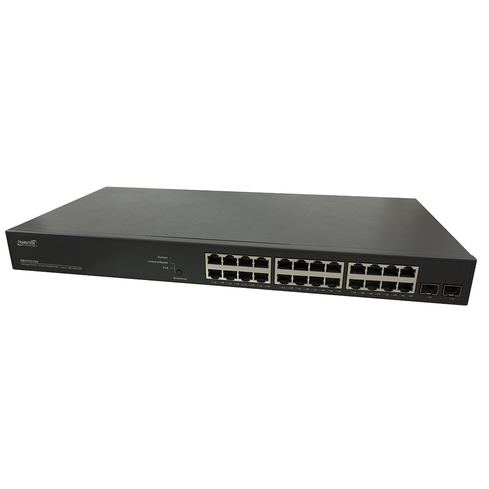 Smart Managed PoE+ Switch, 24-port Gigab