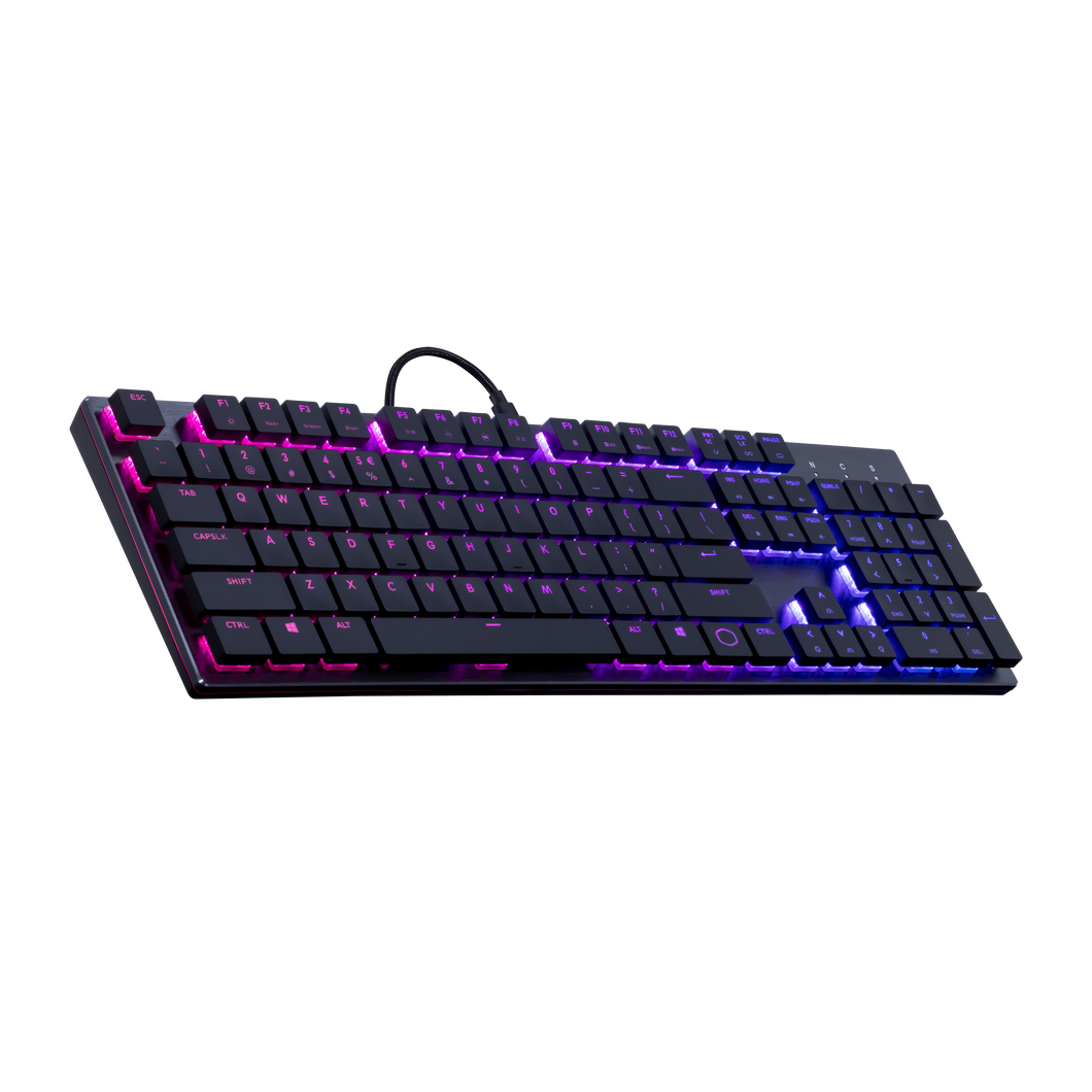 Coolermaster Keyboard SK-650-GKLR1-US SK650 Cherry MX RGB Low Profile Switch USB Retail