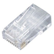 CAT5e Shielded Modular Plugs, RJ-45, 100-Pack