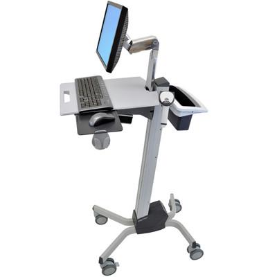 LCD Cart - Aluminum, high-grade plastic and zinc-plated powder coated painted st